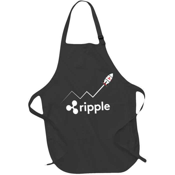 Ripple XRP To the Moon Crypto Rocket Chart Apron
