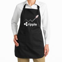 Ripple XRP To the Moon Crypto Rocket Chart Apron