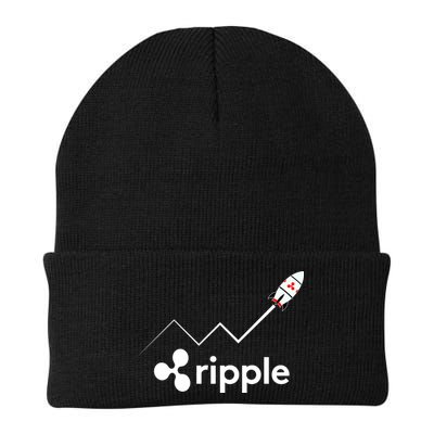 Ripple XRP To the Moon Crypto Rocket Chart Beanie