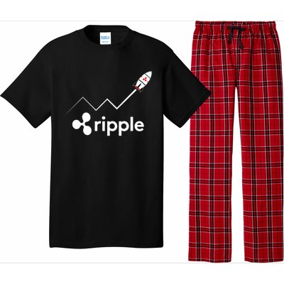 Ripple XRP To the Moon Crypto Rocket Chart Pajama Set