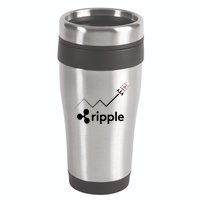Ripple XRP To the Moon Crypto Rocket Chart 16oz Travel Tumbler