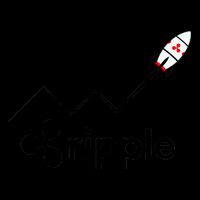 Ripple XRP To the Moon Crypto Rocket Chart 16oz Travel Tumbler