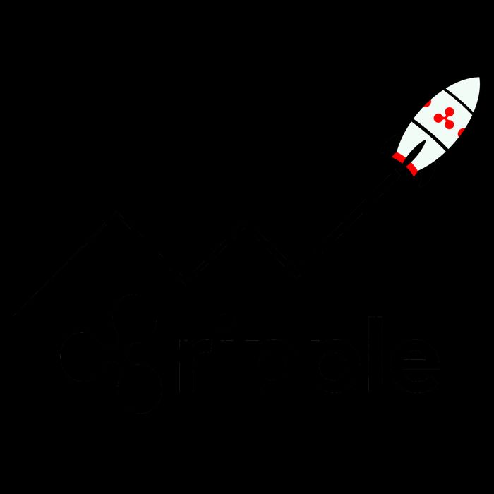 Ripple XRP To the Moon Crypto Rocket Chart 16oz Travel Tumbler