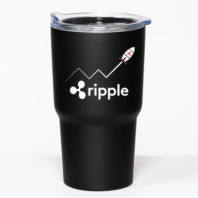 Ripple XRP To the Moon Crypto Rocket Chart Tumbler