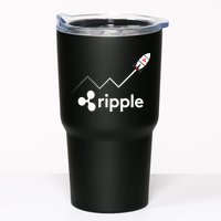 Ripple XRP To the Moon Crypto Rocket Chart Tumbler