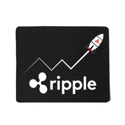 Ripple XRP To the Moon Crypto Rocket Chart Mousepad