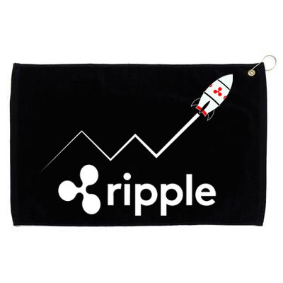 Ripple XRP To the Moon Crypto Rocket Chart Grommeted Golf Towel