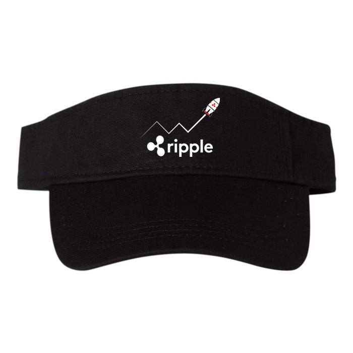Ripple XRP To the Moon Crypto Rocket Chart Visor