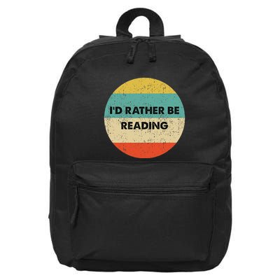 Reader ID Rather Be Reading 16 in Basic Backpack
