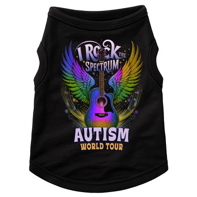 Rockstar I ROCK THE SPECTRUM Autism World Awareness Dad Doggie Tank