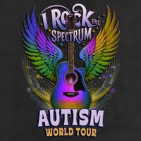Rockstar I ROCK THE SPECTRUM Autism World Awareness Dad Adult Drive Performance Visor