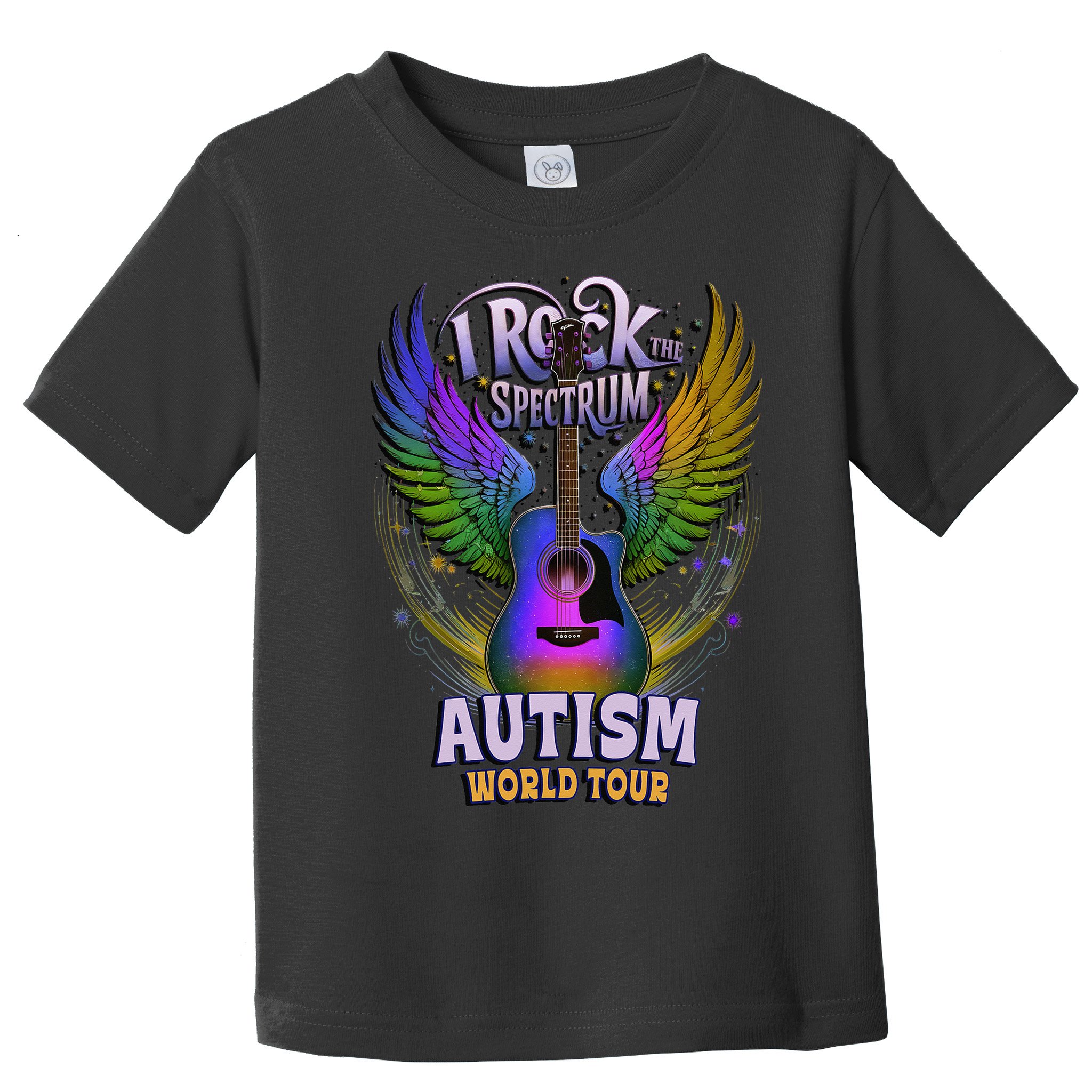 Rockstar I ROCK THE SPECTRUM Autism World Awareness Dad Toddler T-Shirt