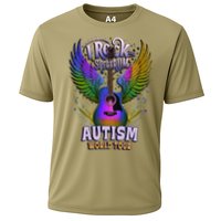 Rockstar I ROCK THE SPECTRUM Autism World Awareness Dad Cooling Performance Crew T-Shirt