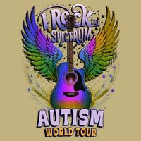 Rockstar I ROCK THE SPECTRUM Autism World Awareness Dad Cooling Performance Crew T-Shirt
