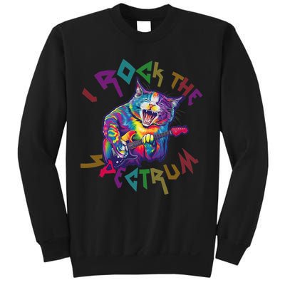 Rockin I ROCK THE SPECTRUM Autism Awareness Different Tune Sweatshirt
