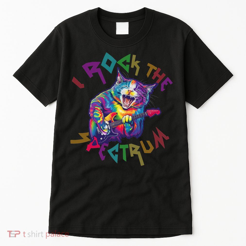 Rockin I ROCK THE SPECTRUM Autism Awareness Different Tune Tall T-Shirt