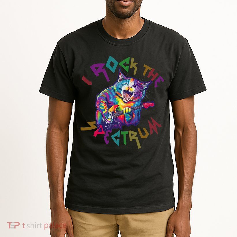 Rockin I ROCK THE SPECTRUM Autism Awareness Different Tune Tall T-Shirt