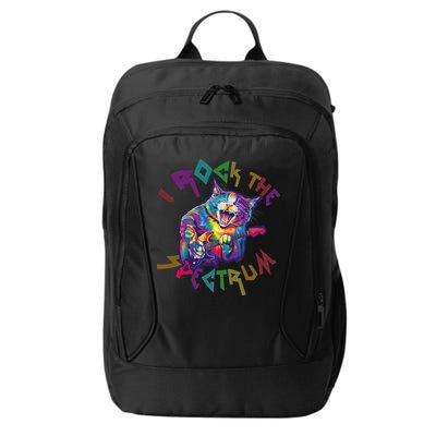 Rockin I ROCK THE SPECTRUM Autism Awareness Different Tune City Backpack