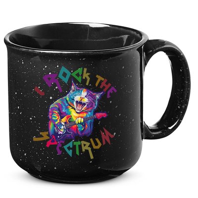 Rockin I ROCK THE SPECTRUM Autism Awareness Different Tune 15oz Campfire Ceramic Mug