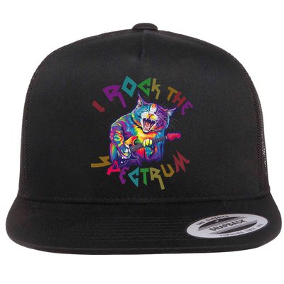 Rockin I ROCK THE SPECTRUM Autism Awareness Different Tune Flatbill Hat
