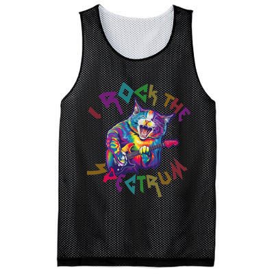 Rockin I ROCK THE SPECTRUM Autism Awareness Different Tune Mesh Reversible Basketball Jersey Tank