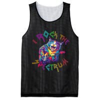 Rockin I ROCK THE SPECTRUM Autism Awareness Different Tune Mesh Reversible Basketball Jersey Tank
