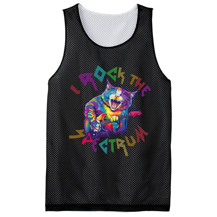 Rockin I ROCK THE SPECTRUM Autism Awareness Different Tune Mesh Reversible Basketball Jersey Tank