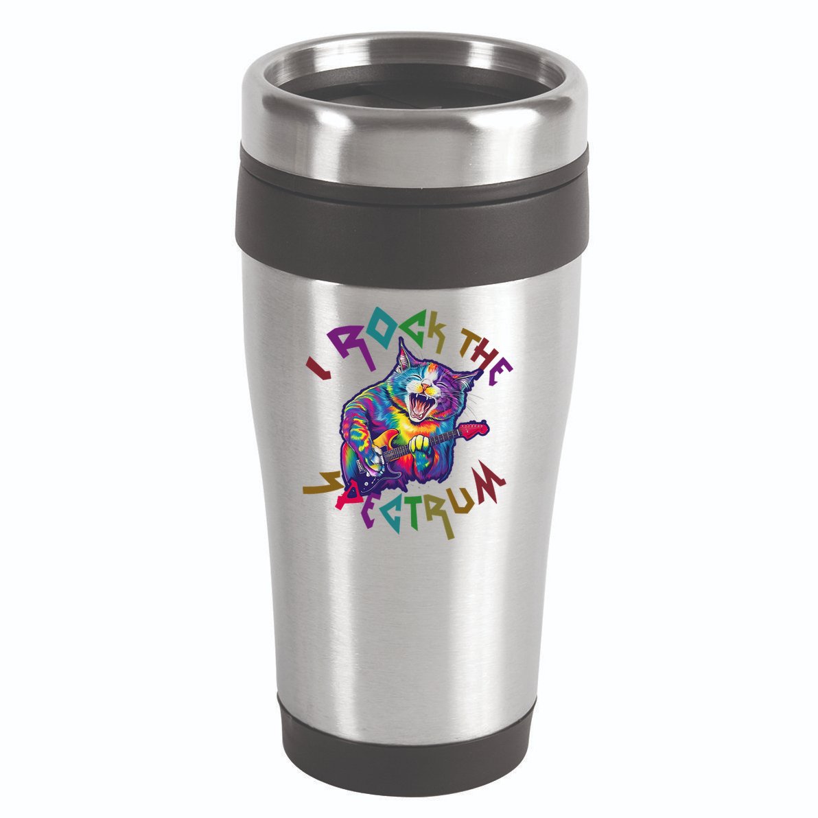 Rockin I ROCK THE SPECTRUM Autism Awareness Different Tune 16oz Travel Tumbler