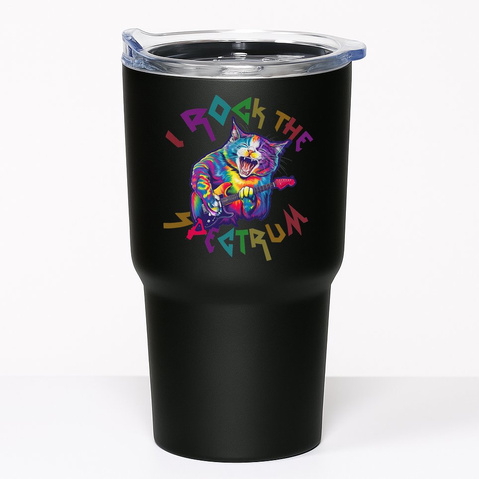 Rockin I ROCK THE SPECTRUM Autism Awareness Different Tune Tumbler