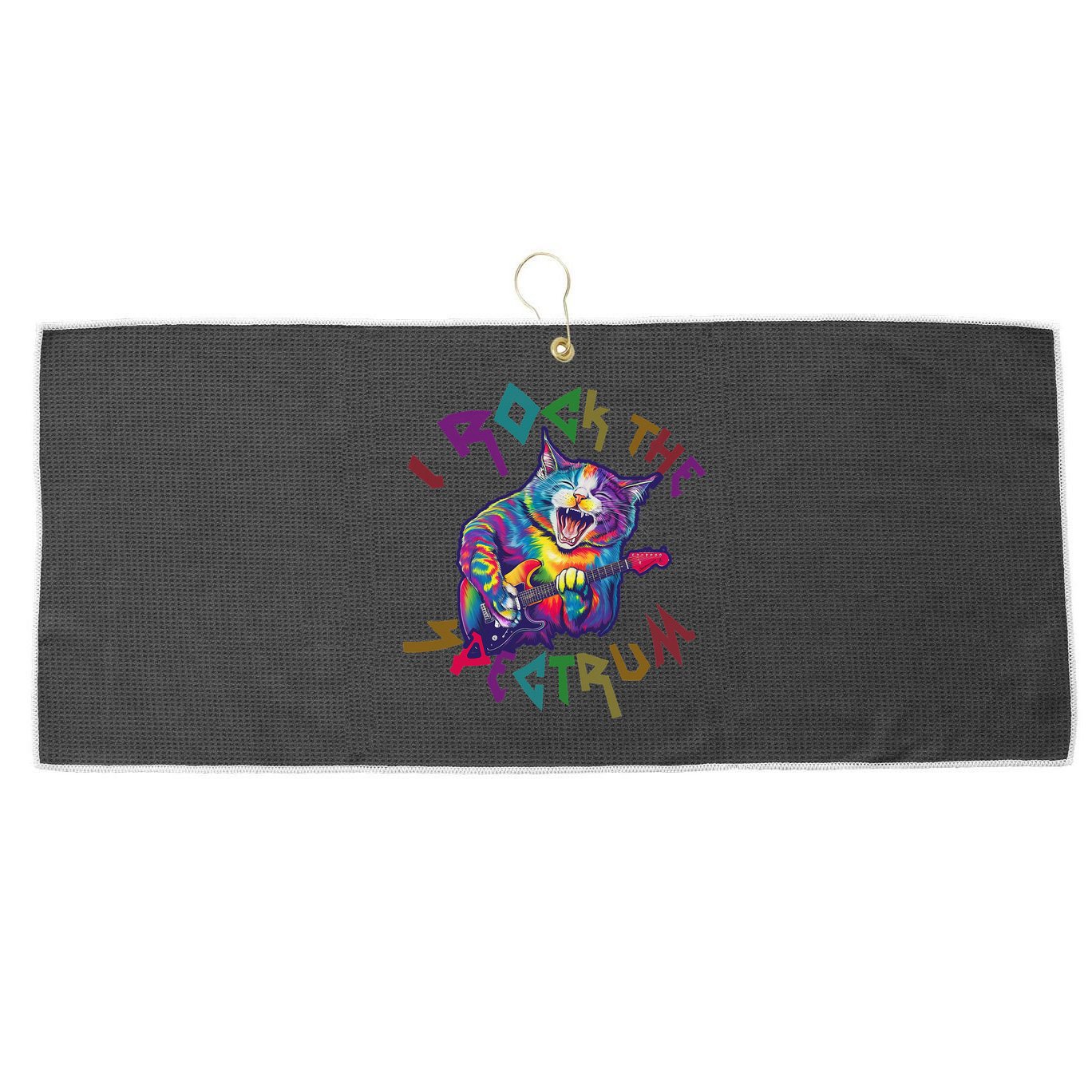 Rockin I ROCK THE SPECTRUM Autism Awareness Different Tune Large Microfiber Waffle Golf Towel