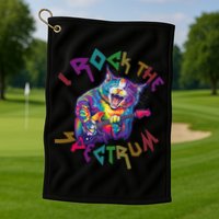 Rockin I ROCK THE SPECTRUM Autism Awareness Different Tune Golf Towel
