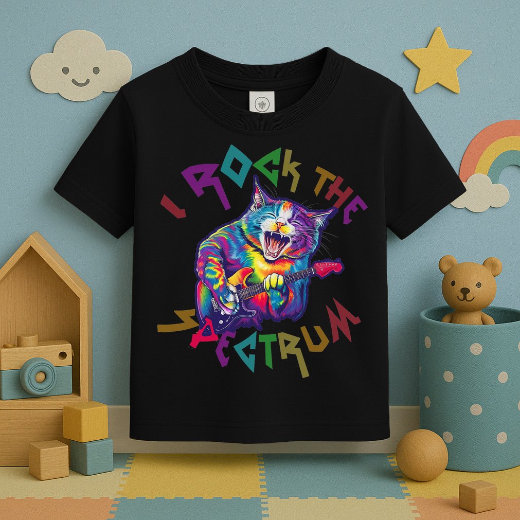 Rockin I ROCK THE SPECTRUM Autism Awareness Different Tune Toddler T-Shirt