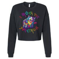 Rockin I ROCK THE SPECTRUM Autism Awareness Different Tune Cropped Pullover Crew