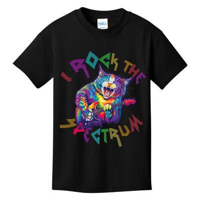 Rockin I ROCK THE SPECTRUM Autism Awareness Different Tune Kids T-Shirt