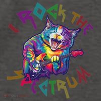 Rockin I ROCK THE SPECTRUM Autism Awareness Different Tune Vector Backpack