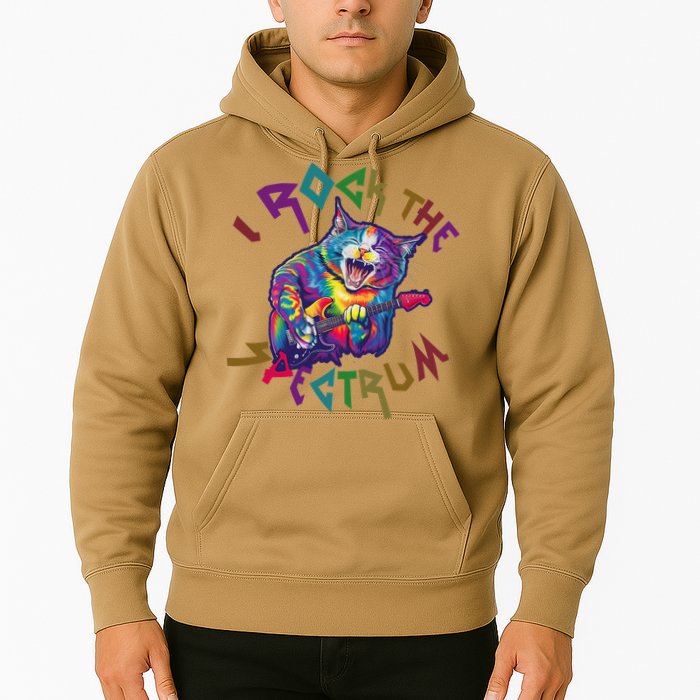 Rockin I ROCK THE SPECTRUM Autism Awareness Different Tune Hoodie