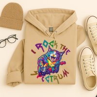 Rockin I ROCK THE SPECTRUM Autism Awareness Different Tune Hoodie