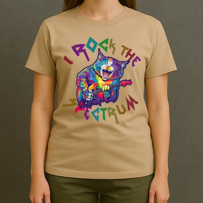 Rockin I ROCK THE SPECTRUM Autism Awareness Different Tune T-Shirt
