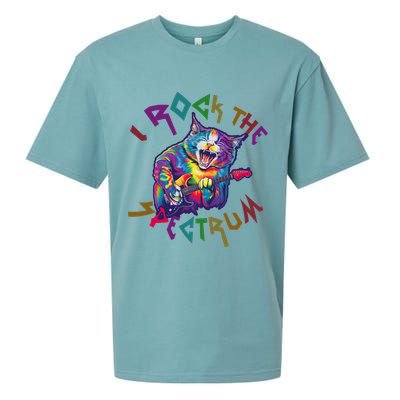 Rockin I ROCK THE SPECTRUM Autism Awareness Different Tune Sueded Cloud Jersey T-Shirt