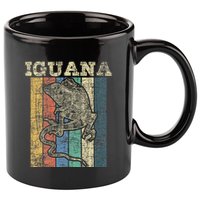 Retro Iguana Reptile Lover Herpetology Herpetologist 11oz C Handle Ceramic Mug