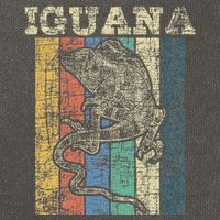 Retro Iguana Reptile Lover Herpetology Herpetologist Cotton Canvas Backpack