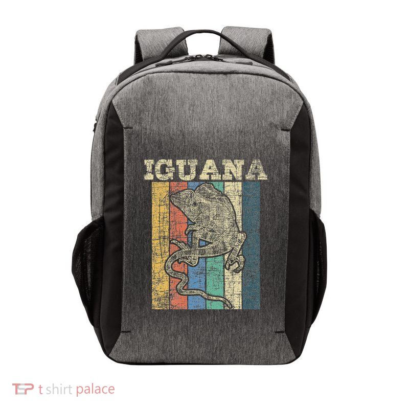 Retro Iguana Reptile Lover Herpetology Herpetologist Vector Backpack