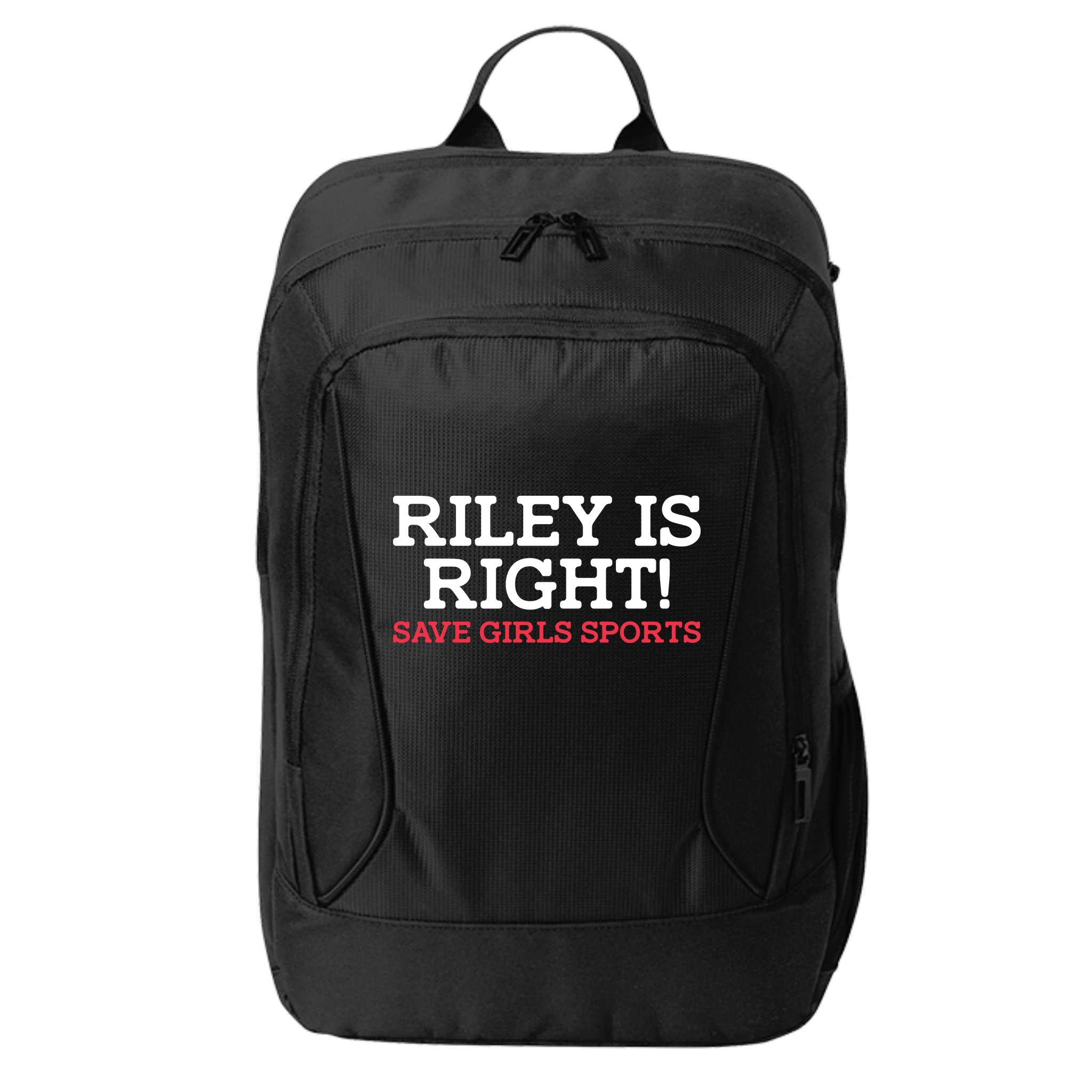Riley Is Right | I Stand With Riley Gaines City Backpack