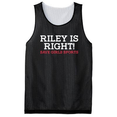 Riley Is Right | I Stand With Riley Gaines Mesh Reversible Basketball Jersey Tank