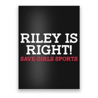 Riley Is Right | I Stand With Riley Gaines Poster