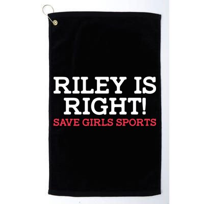 Riley Is Right | I Stand With Riley Gaines Golf Towel