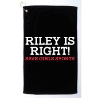 Riley Is Right | I Stand With Riley Gaines Golf Towel
