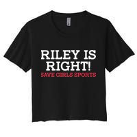 Riley Is Right | I Stand With Riley Gaines Women's Crop Top Tee