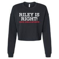 Riley Is Right | I Stand With Riley Gaines Cropped Pullover Crew