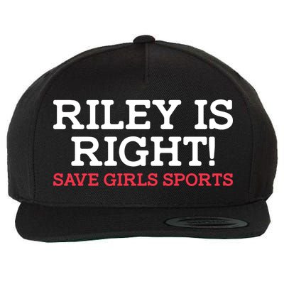 Riley Is Right | I Stand With Riley Gaines Wool Snapback Cap